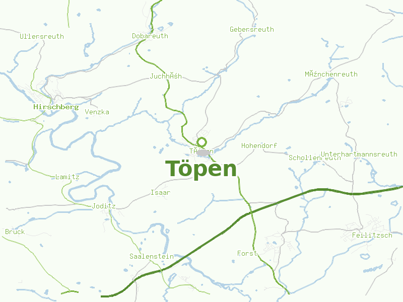 Karte von Töpen