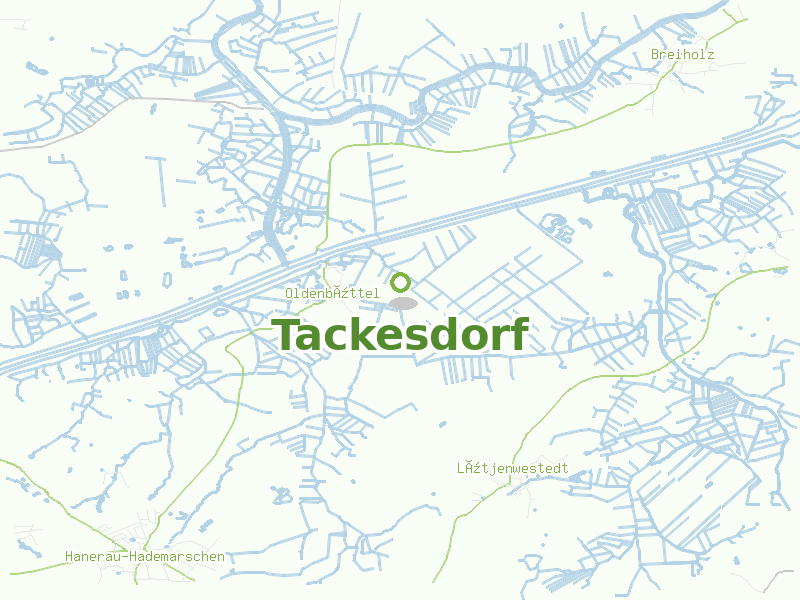 Karte von Tackesdorf