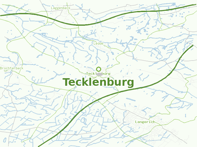 Karte von Tecklenburg
