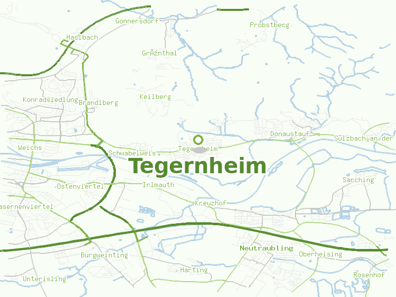 Karte von Tegernheim