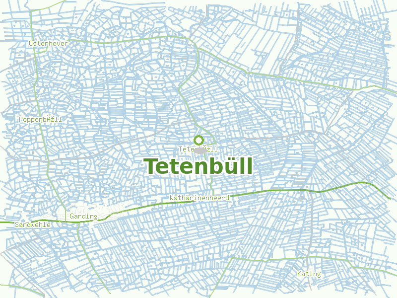 Karte von Tetenbüll