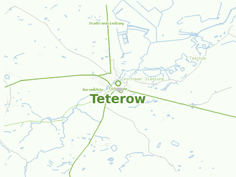 Karte von Teterow