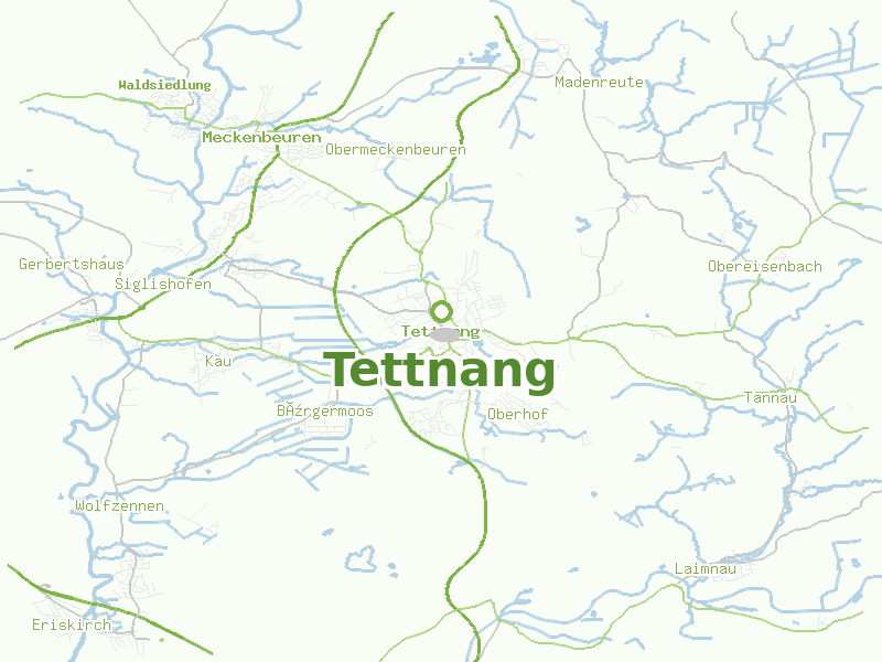 Karte von Tettnang