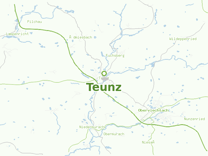 Karte von Teunz