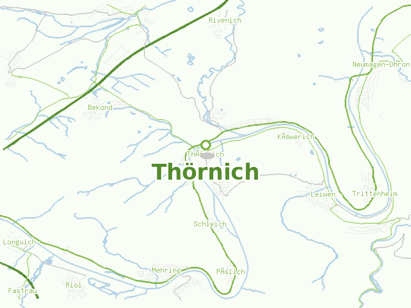 Karte von Thörnich