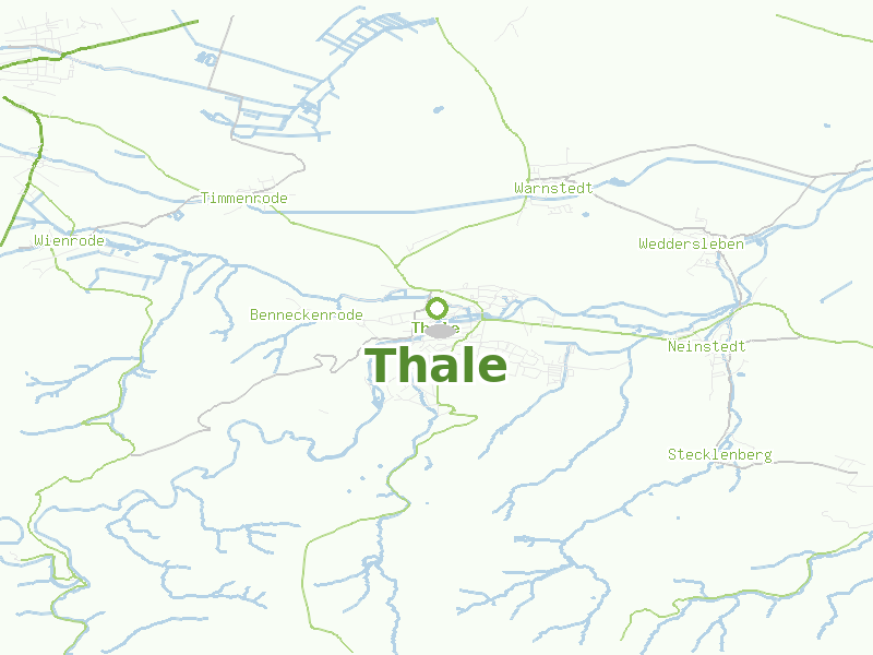 Karte von Thale