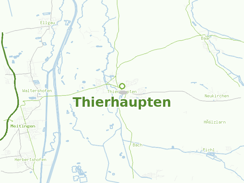 Karte von Thierhaupten