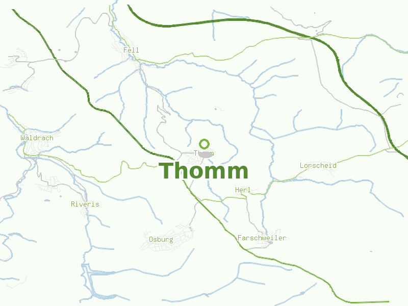 Karte von Thomm