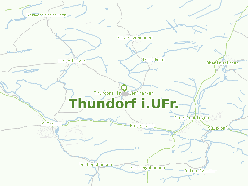 Karte von Thundorf i.UFr.