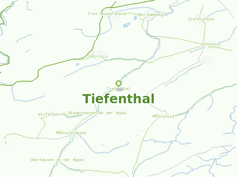 Karte von Tiefenthal
