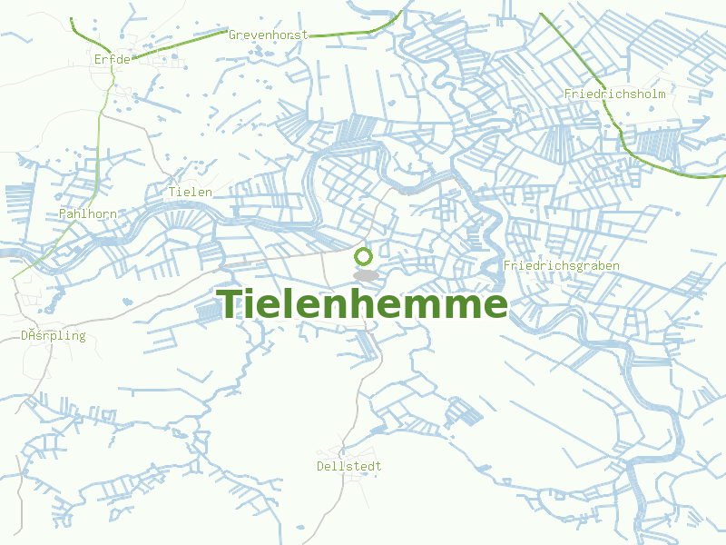 Karte von Tielenhemme