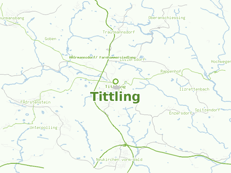 Karte von Tittling
