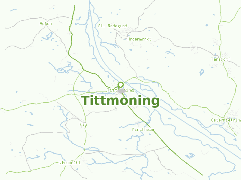 Karte von Tittmoning