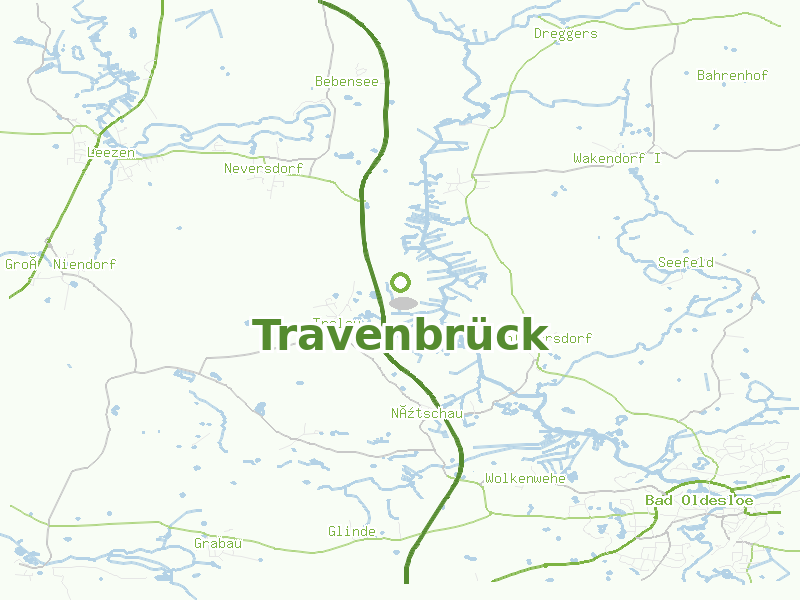 Karte von Travenbrück