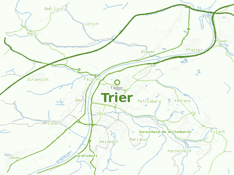 Karte von Trier