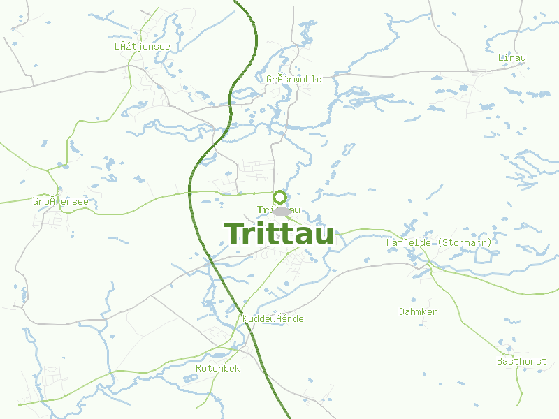 Karte von Trittau