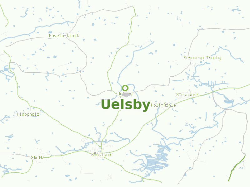Karte von Uelsby