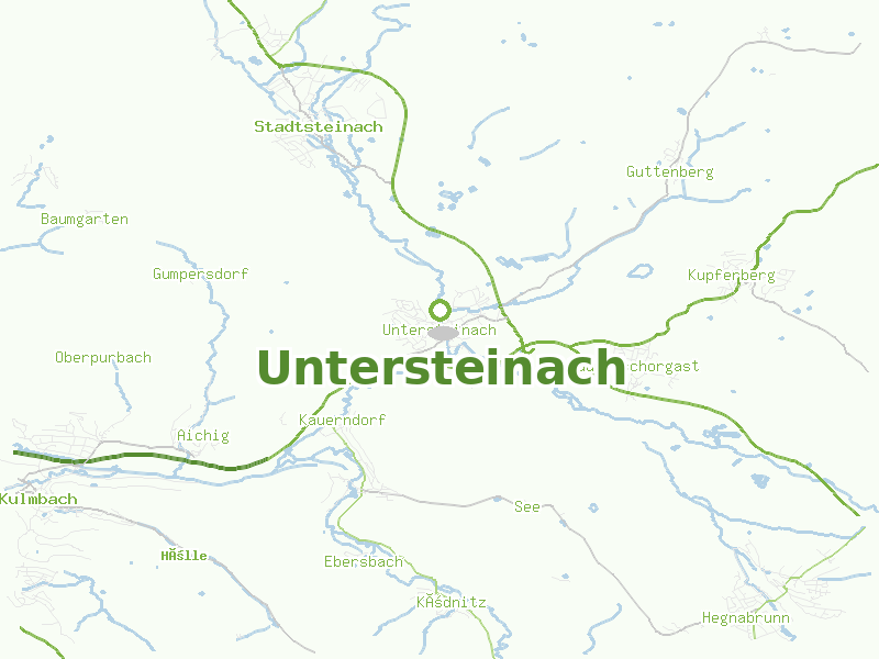 Karte von Untersteinach