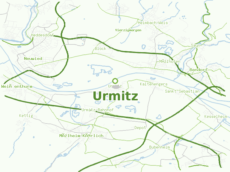 Karte von Urmitz