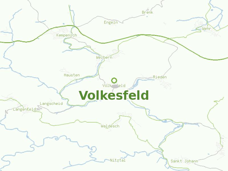 Karte von Volkesfeld