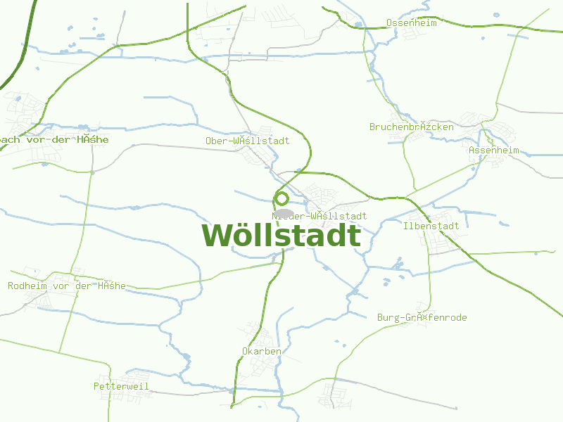 Karte von Wöllstadt