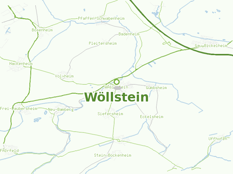 Karte von Wöllstein