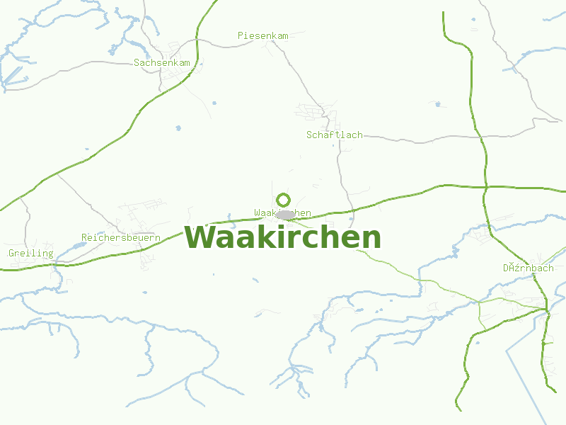 Karte von Waakirchen