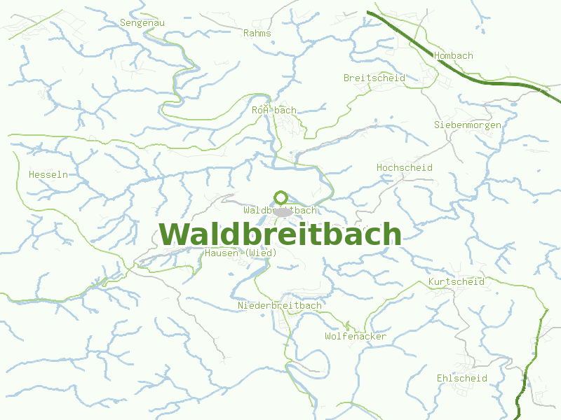 Karte von Waldbreitbach