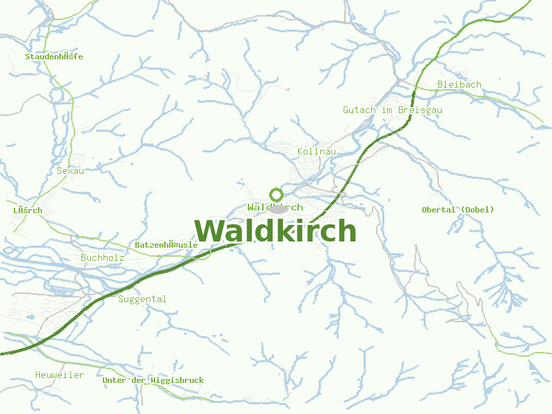 Karte von Waldkirch