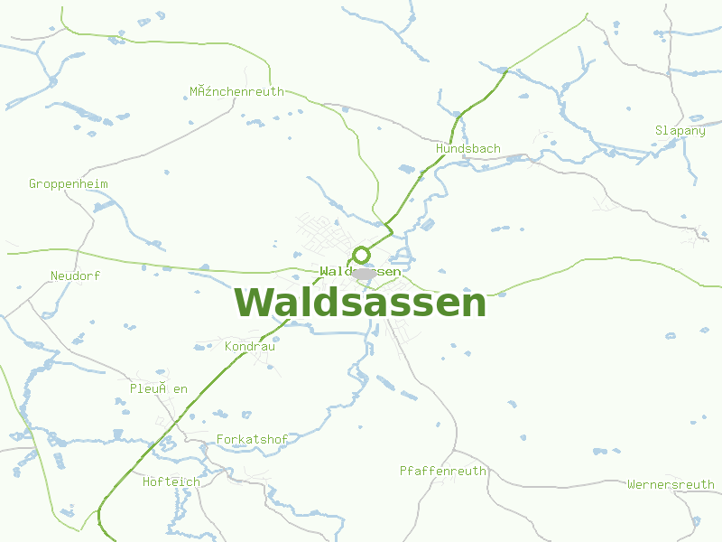 Karte von Waldsassen