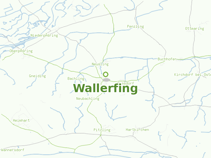 Karte von Wallerfing