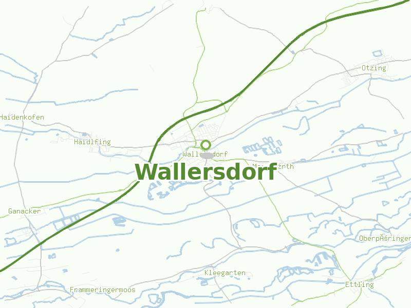 Karte von Wallersdorf