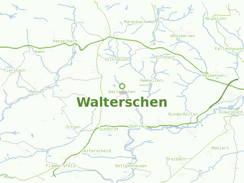 Karte von Walterschen
