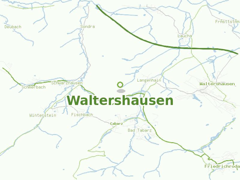 Karte von Waltershausen