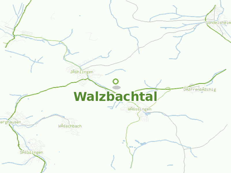 Karte von Walzbachtal