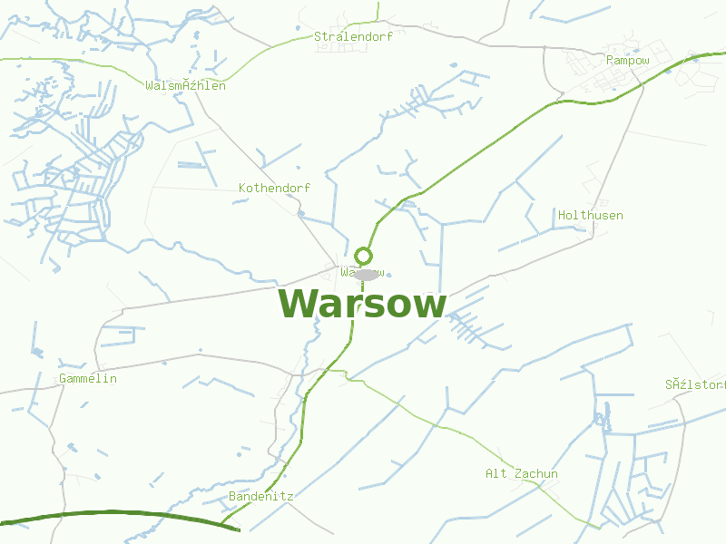 Karte von Warsow