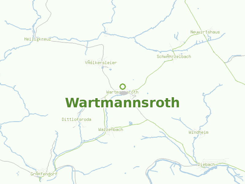Karte von Wartmannsroth