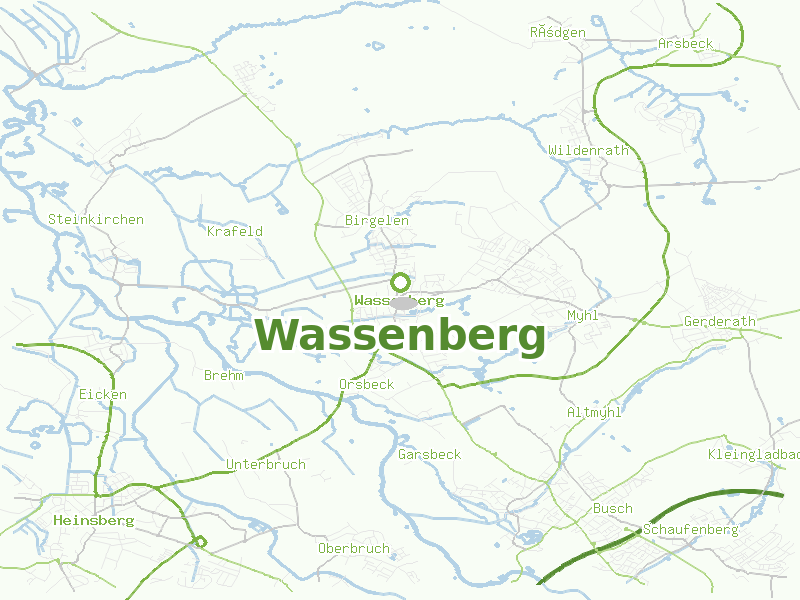 Karte von Wassenberg