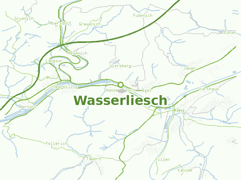 Karte von Wasserliesch