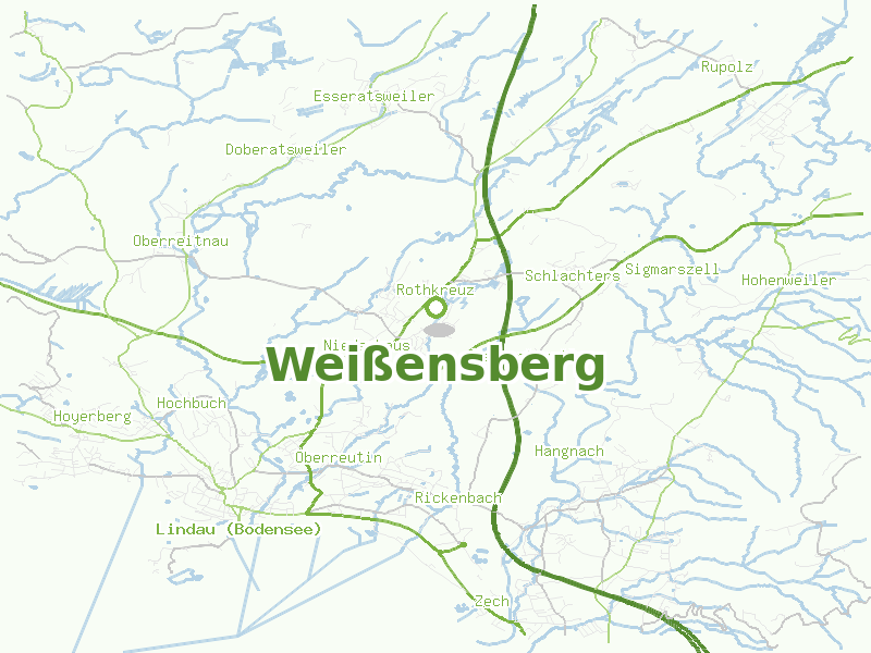 Karte von Weißensberg