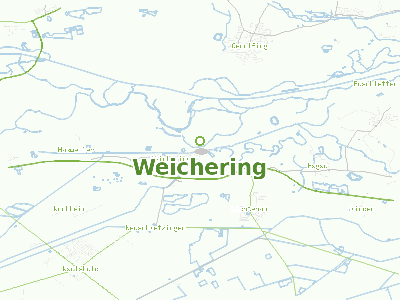 Karte von Weichering