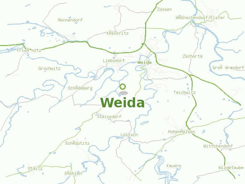 Karte von Weida