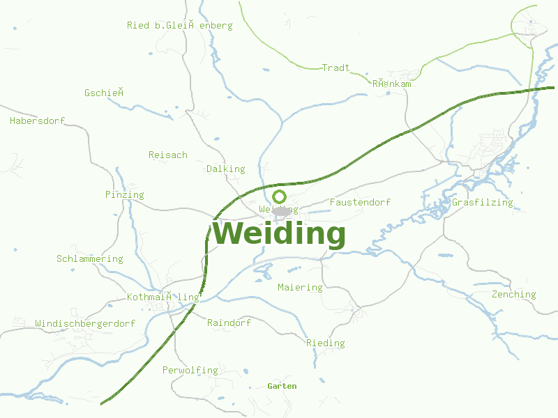 Karte von Weiding