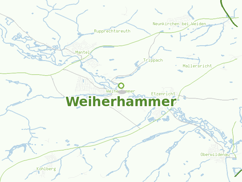 Karte von Weiherhammer