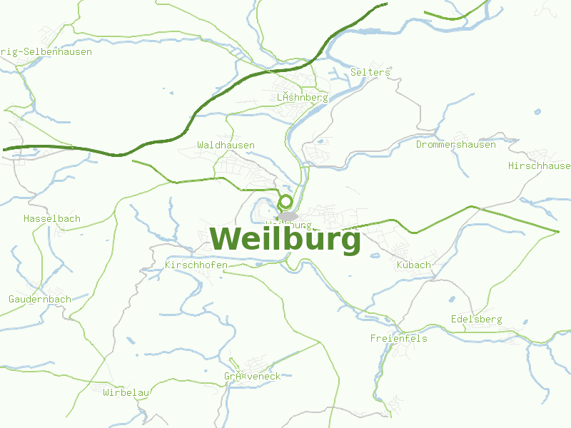 Karte von Weilburg