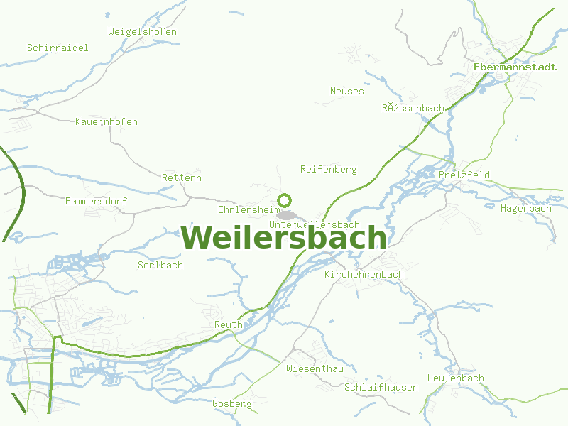 Karte von Weilersbach