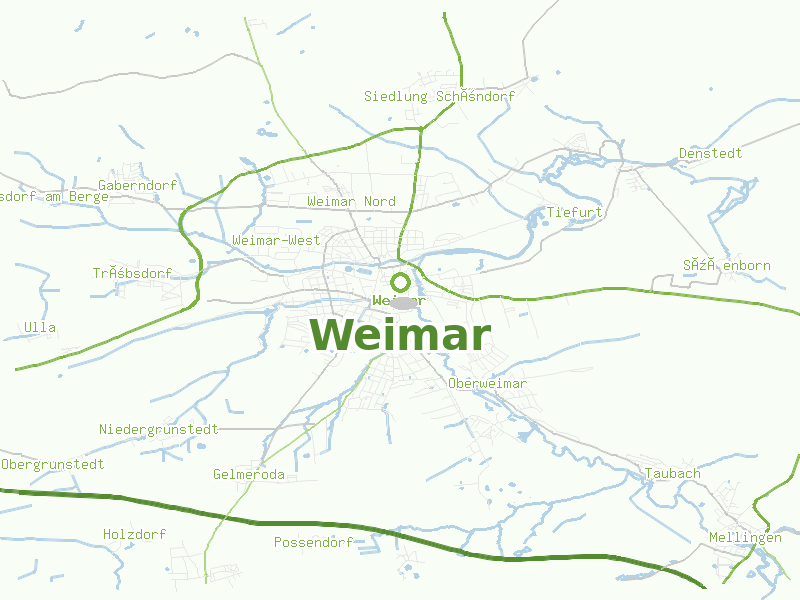 Karte von Weimar