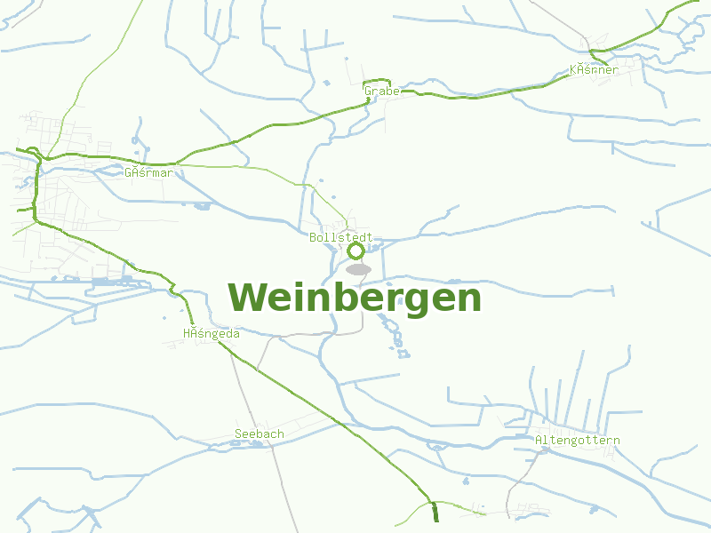 Karte von Weinbergen