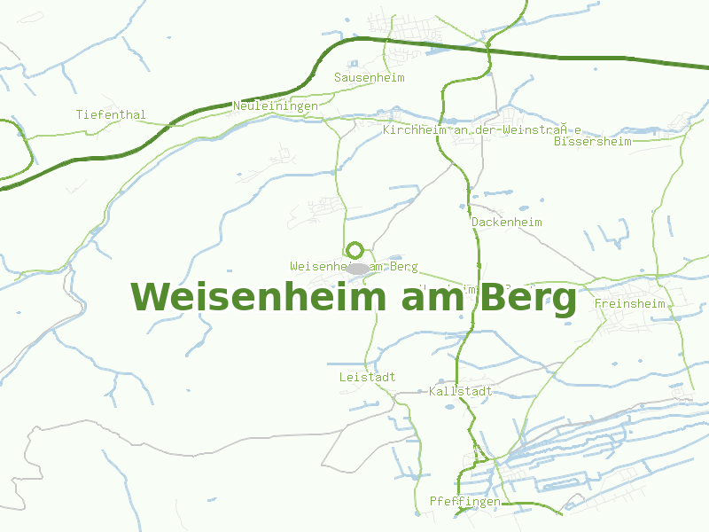 Karte von Weisenheim am Berg