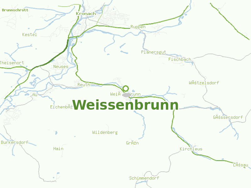 Karte von Weissenbrunn